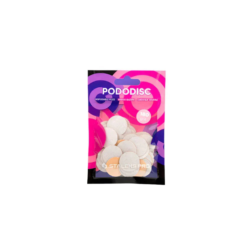 סטאלקס תיקיות חד פעמיות לבנות לדיסק פדיקור PODODISC M EXPERT גריט 180 (50 יחידות)
