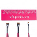 ZOLA – סט 3 מברשות מקצועיות ורוד כהה