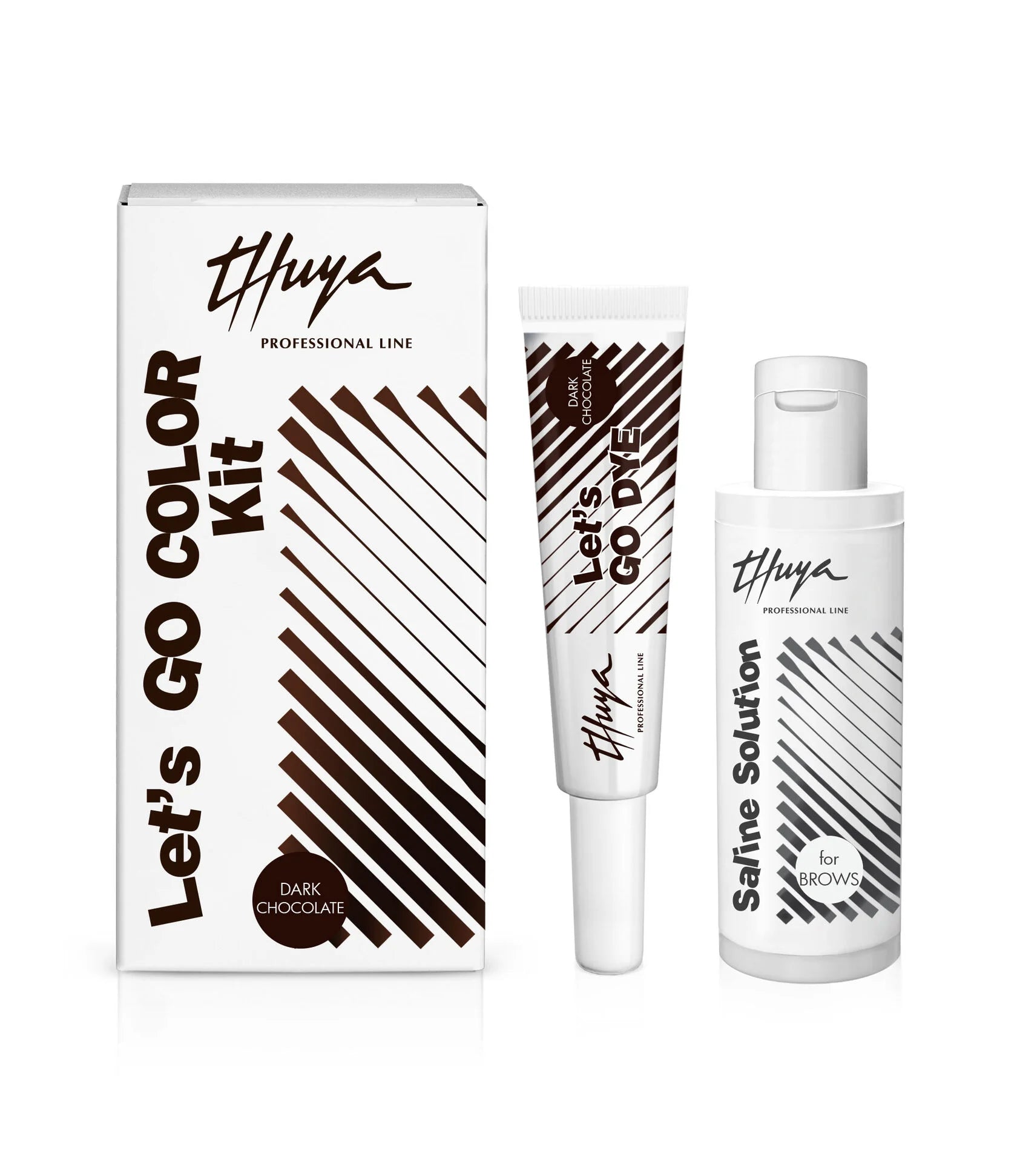 Dark Chocolate Eyebrow Gel Color Kit | ערכת צבע גבות ג'ל | Let's GO COLOR by Thuya