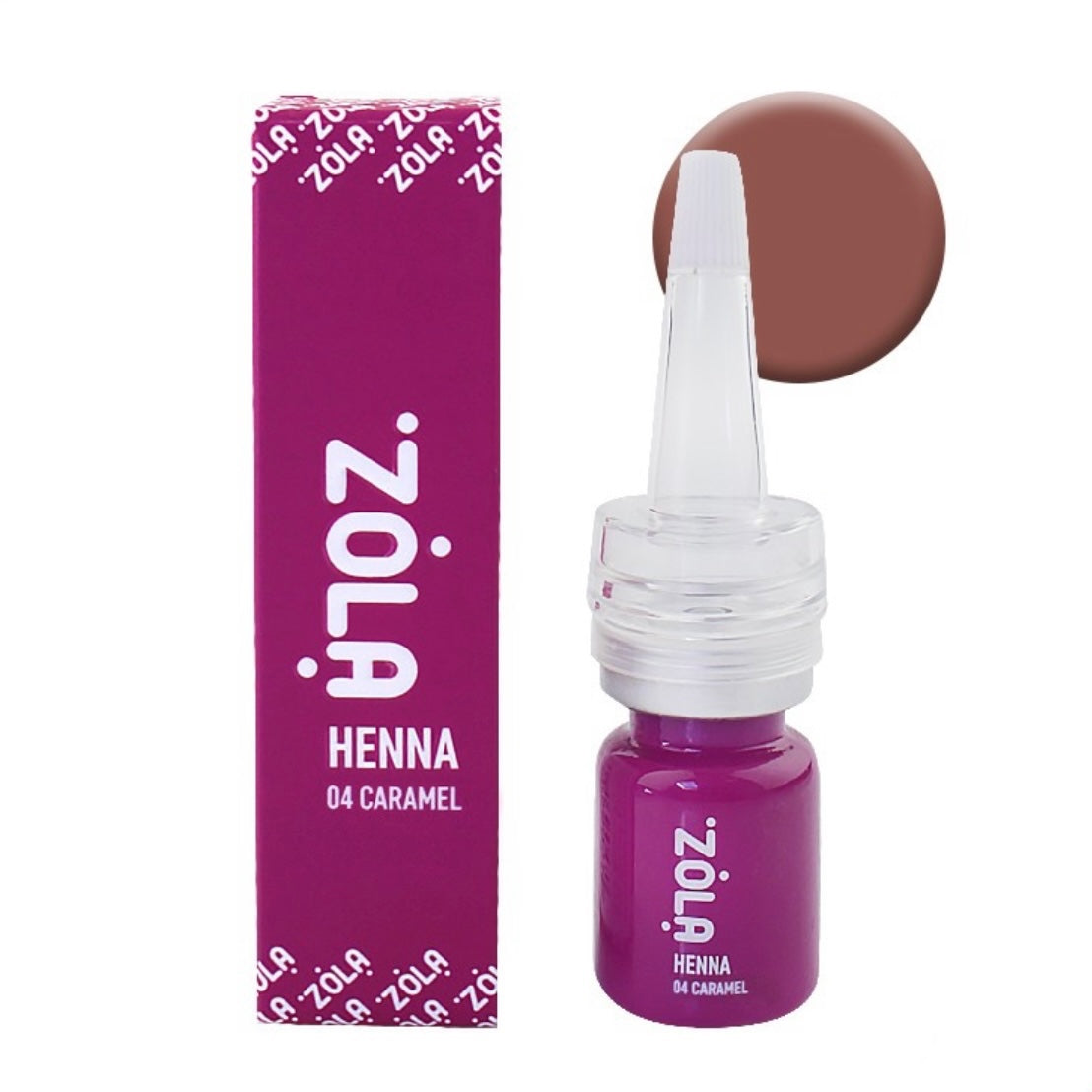 חינה מקצועית לגבות ZOLA 5 גרם (04 חום קרמל)