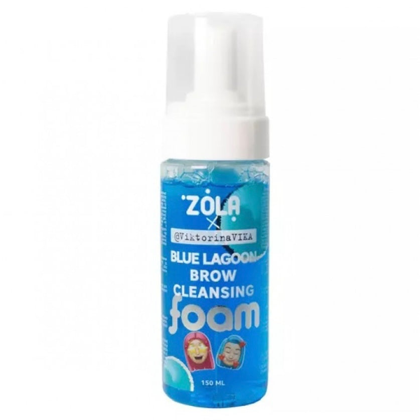 קצף ניקוי גבות וריסים ZOLA Blue Lagoon Brow Cleansing