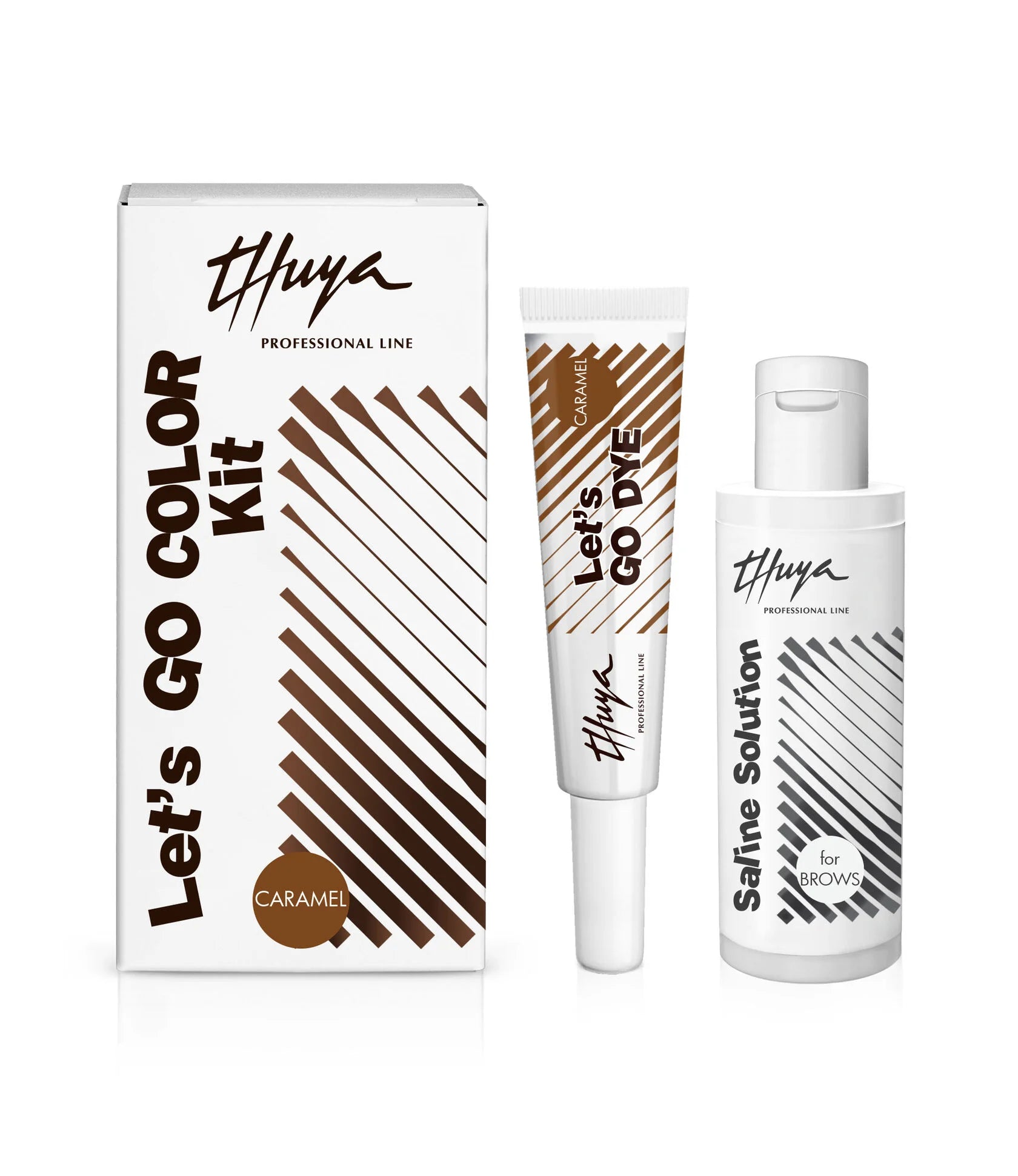 Caramel Eyebrow Gel Color Kit | ערכת צבע גבות ג'ל | Let's GO COLOR by Thuya