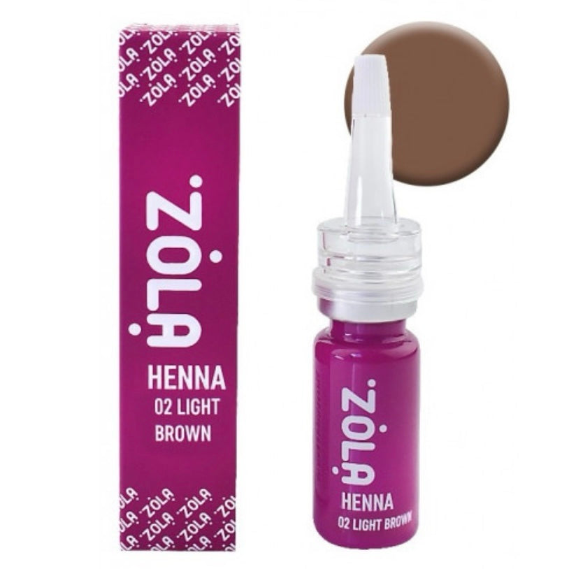 חינה מקצועית לגבות ZOLA 10 גרם (02 חום בהיר)