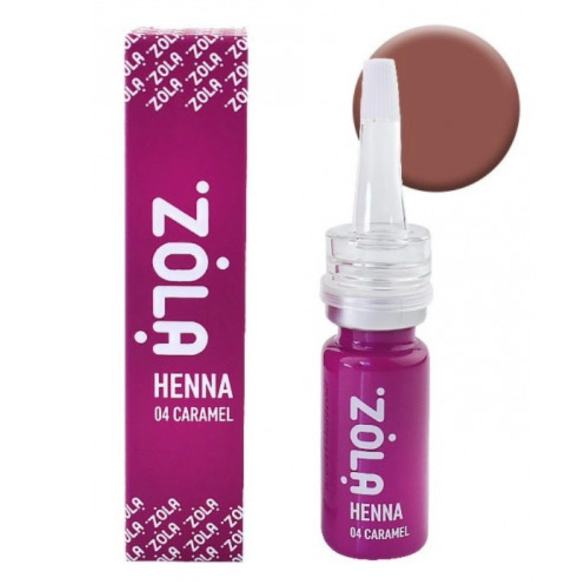 חינה מקצועית לגבות ZOLA 10 גרם (04 חום קרמל)