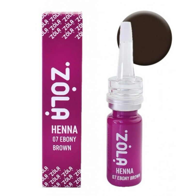 חינה מקצועית לגבות ZOLA 10 גרם (07 חום הבוני)
