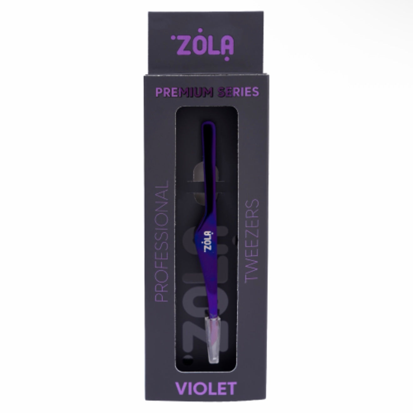 ZOLA | פינצטה מקצועית לעיצוב גבות פרימיום - סגול