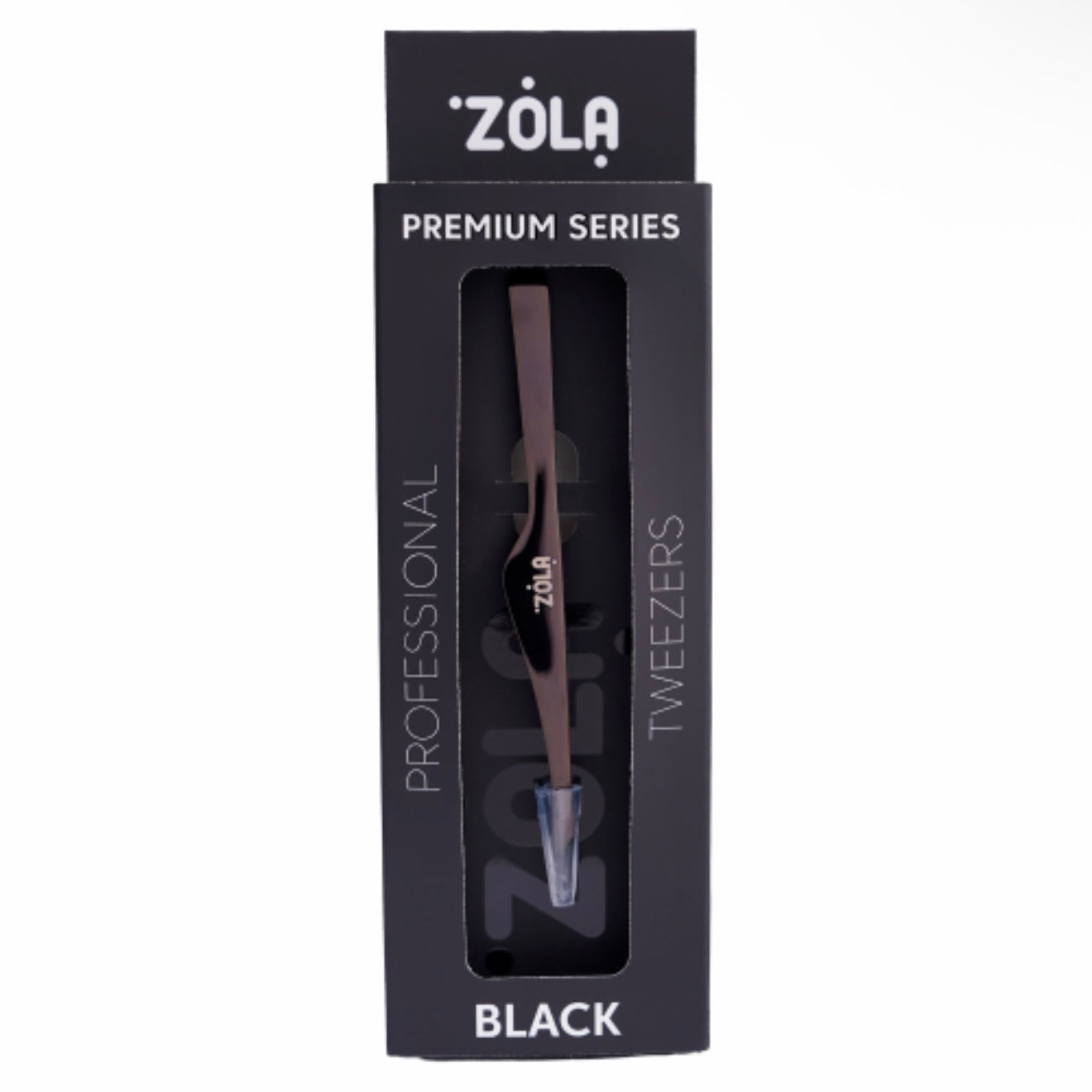 ZOLA | פינצטה מקצועית לעיצוב גבות פרימיום - שחור