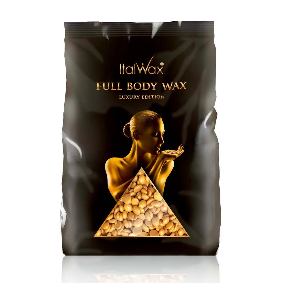 ItalWax | שעווה מתקלפת פתיתים 1000 גרם | זהב לכל הגוף ולפנים
